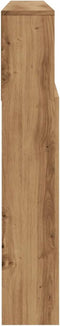 vidaXL - Hoofdbordkast - 200x19x103,5 - cm - bewerkt - hout - artisanaal - eiken