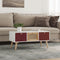 vidaXL - Salontafel - met - lades - 80x40x35,5 - cm - bewerkt - hout