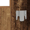 vidaXL - Wandgemonteerde - Kaptafel - Oud - Hout - 83x40x70 - cm