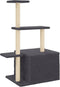 vidaXL - Kattenmeubel - met - sisal - krabpalen - 110 - cm - donkergrijs