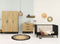 ToiToiKids Xem commode met 3 laden - Mat Zwart/Eiken