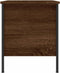 vidaXL - Nachtkastje - 40x42x50 - cm - bewerkt - hout - bruin - eikenkleur