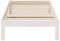 vidaXL - Bedframe - zonder - matras - massief - grenenhout - wit - 90x200 - cm