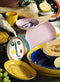 Serax Feast By Ottolenghi Diep Bord Ø22 Dark Blue Stripes White