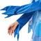 Dressforfun Geestige Paradijsvogel - Verkleedkostuum - Korte jurk met muts en voetschoenen - Blauw (L)