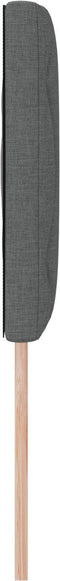 vidaXL - Hoofdbord - met - Diamant - Blokken - Ontwerp - in - Donkergrijs, - 140 - cm, - Stof