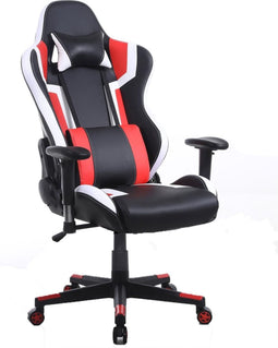 Gamestoel Tornado bureaustoel - ergonomisch verstelbaar - racing gaming stoel - zwart rood