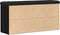 vidaXL - Opbergbank - Zwart - Eikenhout - 100x30x48 - cm - Geengineerd - Hout