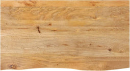 vidaXL - Tafelblad - met - natuurlijke - rand - 120x60x3,8 - cm - massief - mangohout