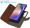 iMoshion Hoesje Geschikt voor Samsung Galaxy A55 Hoesje Met Pasjeshouder - iMoshion Uitneembare 2-in-1 Luxe Bookcase - Bruin