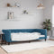 vidaXL - Slaapbank - 100x200 - cm - fluweel - blauw