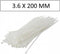 Hofftech Tie Ribs - Kabelbinders - UV-bestendig - Wit (100 stuks)