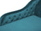 NIMES - Chaise longue - Blauwgroen - Rechterzijde - Fluweel