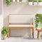 vidaXL - Tuinbank - met - Kussens - 100x50x91 - cm - Massief - Acaciahout