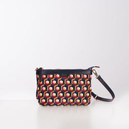 Shoulder Bag XS Geo Diamonds 56 Indigo Blue: OS