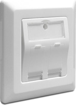 DeLOCK Keystone wandcontactdoos voor 2 uitgangen
