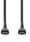 Nedis CCGL60710BK20 - USB 2.0 Type-C Bi-Directionele Kabel - 240W Power Delivery - Zwart 200cm