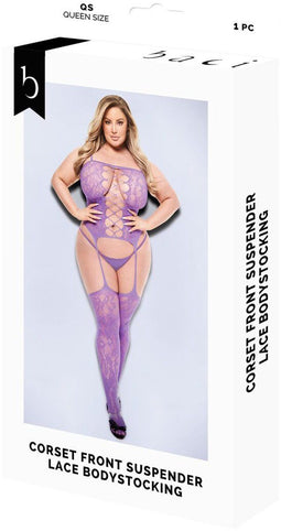 Dames jumpsuit Baci Lingerie Bodystocking (Queen)