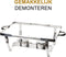Alora Chafing Dish Chrome 6 bakken - Voedsel Verwamer - Voedsel Warmhouden - met Deksel - Buffetwarmer - Roestvrij Staal - Warmhoudplaat - Bain Maria - Warmhoudbakken - Warmhoudschalen