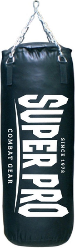 Super Pro Combat Gear - Bokszak Classic - Sterk en duurzaam bisonyl 120x30 cm - Zwart