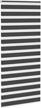 vidaXL - Zebra - rolgordijn - 105x230 - cm - stofbreedte - 100,9 - cm - zwart