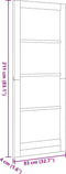 vidaXL - Interne - Deur - 'ORKDAL'83x211x4 - cm - Massief - Hout