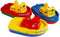 Speelgoed stoomboot rood/blauw 39 cm / strandspeelgoed voor kinderen