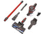 Royalty Line® CVC9316 Steelstofzuiger Draadloos 3 in 1 - Stofzuiger Draadloos Zonder Zak - LED Verlichting - 0.8L Stofbak - Lichtgewicht - Vacuum Cleaner - Rood
