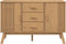 vidaXL - Dressoir - OLDEN - 114x43x73,5 - cm - massief - grenenhout - bruin