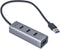 i-tec USB 3.0 Metal HUB - 4 Poorten - Overspannings- en overstroombeveiliging - Grijs