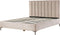 SEZANNE - Bed met opbergruimte - Taupe - 180 x 200 cm - Fluweel