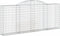 vidaXL - Schanskorven - 5 - st - gewelfd - 300x30x120/140 - cm - ijzer