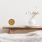 Tafel Wekker 14x13x7cm-Stil-Geel-Metaal-NeXtime Berlin Table