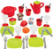 écoiffier 100% Chef - Servies Set 36-delig - Multicolor