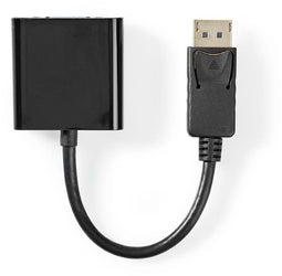 Nedis CCGT37350BK02 - DisplayPort naar VGA (D-Sub) Kabel - 20cm - Zwart