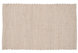 Tapijt Wit Natuurlijk 70 % katoen 30 % Jute 160 x 230 cm