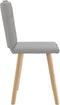 vidaXL - Eetkamerstoelen - 2 - st - stof - wolk - grijs