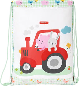 Safta Junior Gymbag, Boerderij - Zwemtas - 34 x 26 cm - Polyester