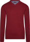 Cappuccino Italia Pullover - Heren Sweater - Katoen/Acryl - Rood - M