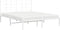 vidaXL - Bedframe - met - hoofdbord - metaal - wit - 150x200 - cm