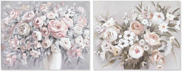 Schilderij Home ESPRIT Traditioneel Vaas 100 x 3,7 x 80 cm (2 Stuks)