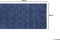 ADATEPE - Laagpolig vloerkleed - Blauw - 80 x 150 cm - Viscose
