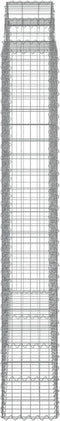 vidaXL - Schanskorven - 3 - st - gewelfd - 200x30x200/220 - cm - ijzer
