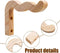 MiOYOOW Houten Plantenhaken - Wandhangers voor Bloempotten - Robuust en Natuurlijk Design - Naturel Hout (2 stuks)
