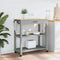 vidaXL - Keukentrolley - MONZA - 84x40x90 - cm - massief - grenenhout