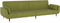 vidaXL - Slaapbank - 2-zits - met - 2 - kussens - fluweel - lichtgroen