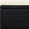 vidaXL - Voetenbank/poef - zwart - 53x53x30 - cm - poly - rattan