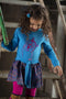 Kidz-Art Meisjes Maillot - Met voeten - Neon Fuchsia - Maat 35/38