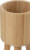 J-Line bloempotten Klassiek - hout - naturel - 3 stuks - Ø 27 cm