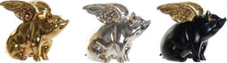 Decoratieve figuren DKD Home Decor Hars Varken (26 x 17 x 22.5 cm) (3 pcs)
